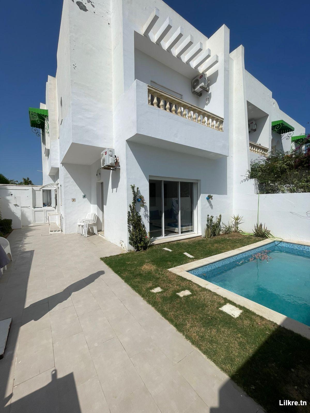 À louer pour les vacances : Villa avec piscine à Yasmine Hammamet 