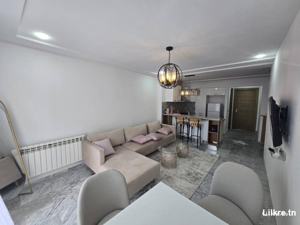 A louer un appartement s+1 haut standing a l'aouina .