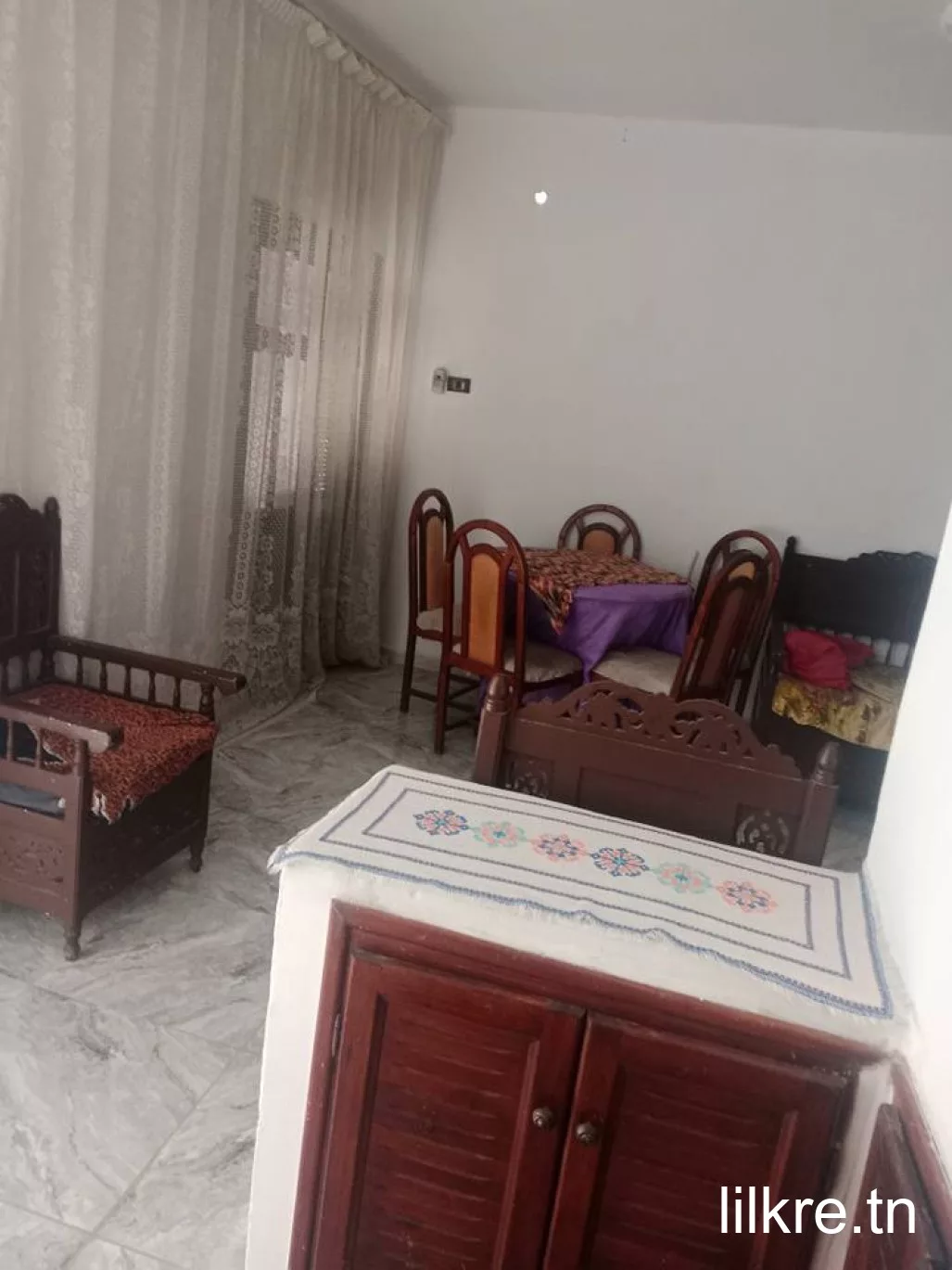 A louer un étage de villa meublée  a route x 