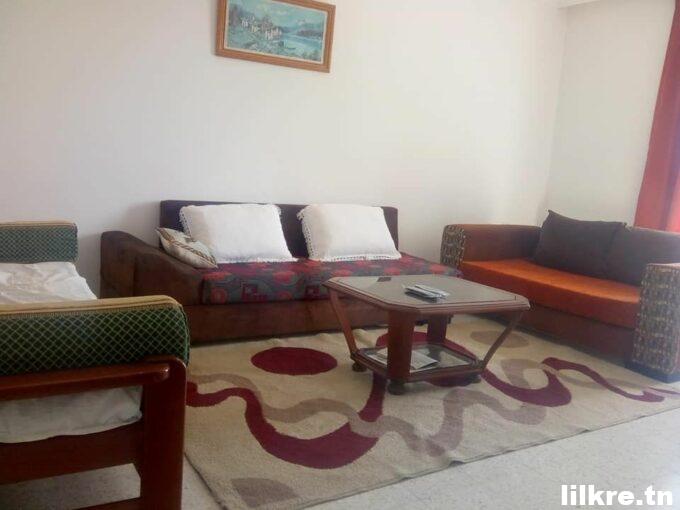 A louer un joli appartement meublé S+3 à Khezama ouest