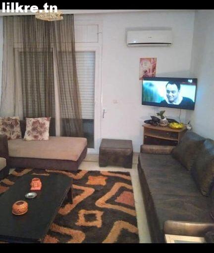 A louer un Appartement S+2 à Ezzahra Richement meublé