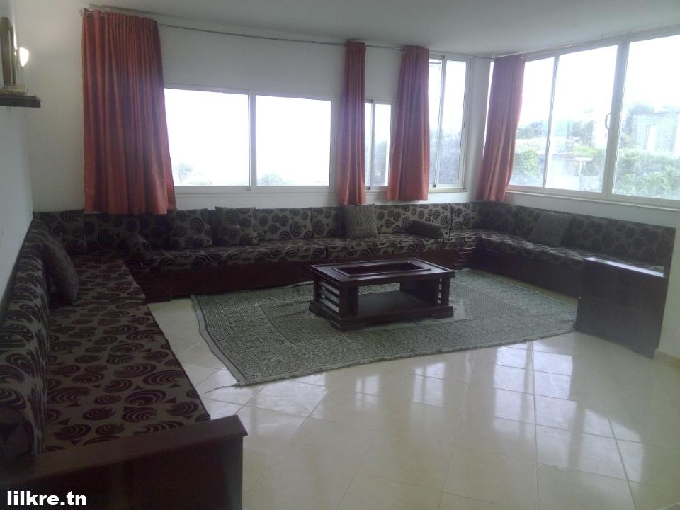  A louer un Appartement S+2 Richement Meublé à Haouaria Plage