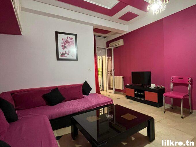 le luxe et le confort avec notre appartement S+2 meublé a L’Aouina 