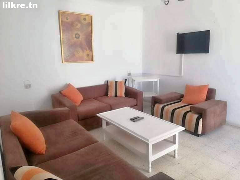 A louer un Appartement S+2 Richement Meublé à Hammamet centre