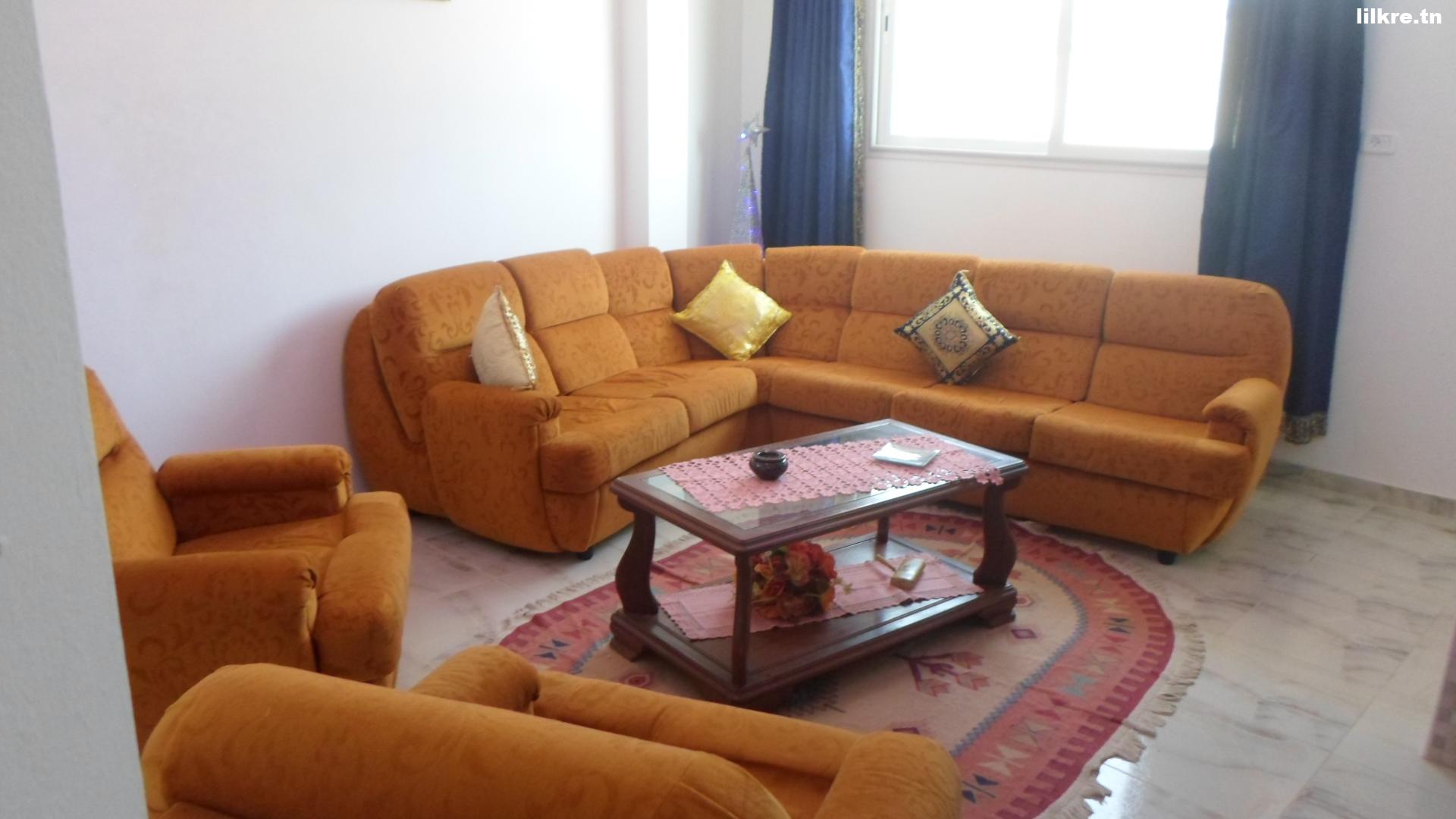 A louer un Appartement S+2 Richement Meublé à Kélibia