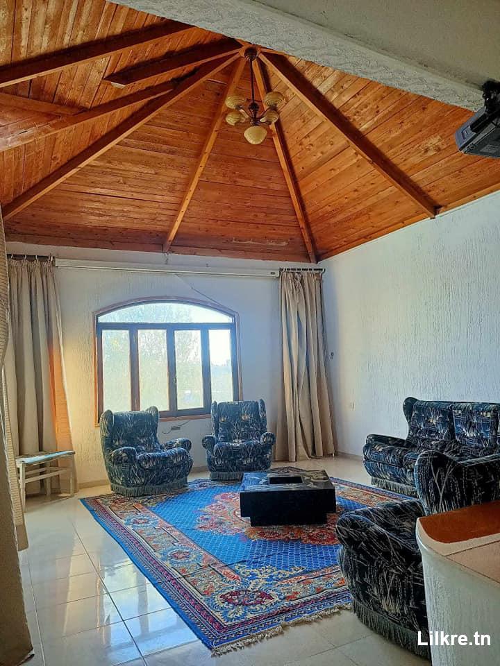 A louer une Villa S+5 avec piscine Richement Meublé à Sousse 
