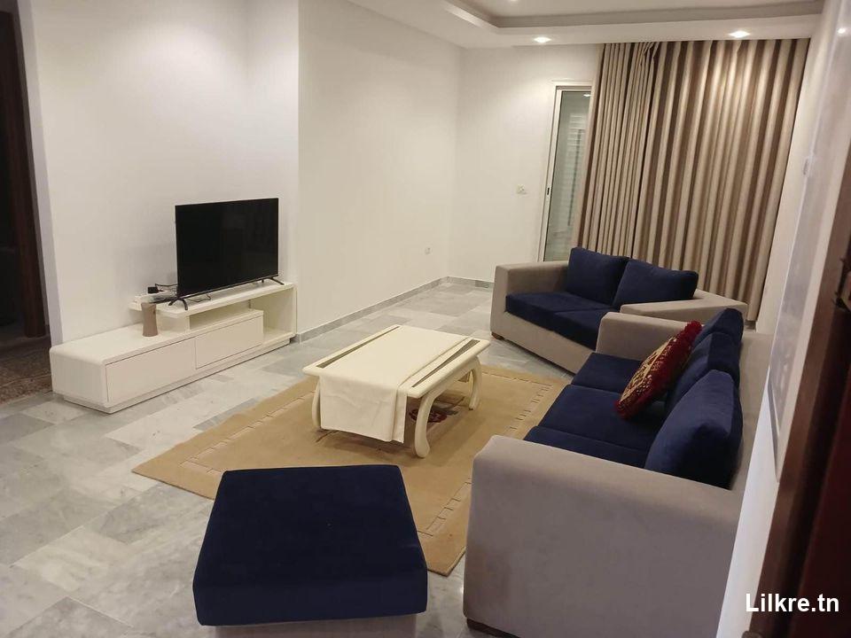 A louer un Appartement S+2 Richement Meublé à Sahloul Sousse 