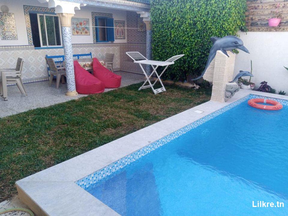 Une Villa avec piscine hawaria