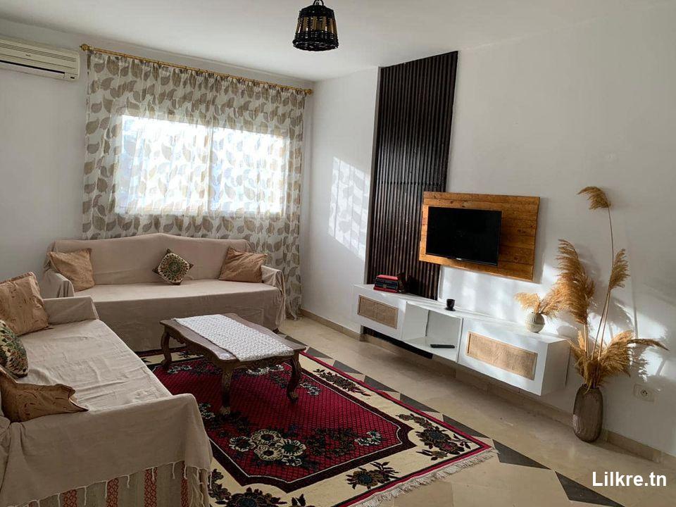 A louer un Appartement meublé S+2 à Monastir 