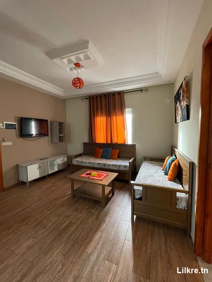 A louer un Appartement Meublé  S+2 à Monastir 