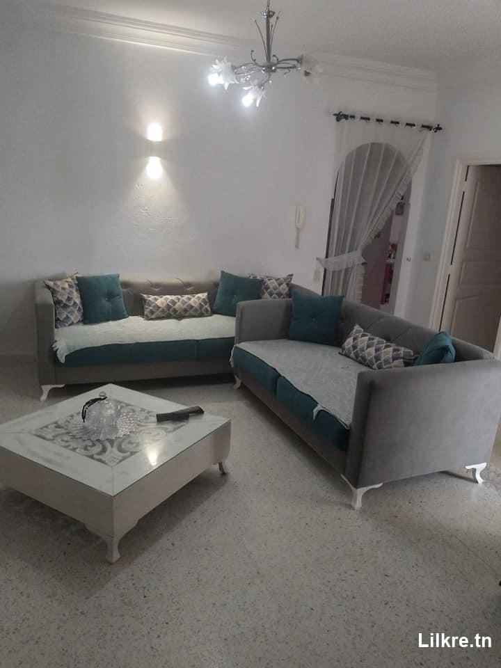 A louer une villa Meublé  S+2 à  Hammamet Nord 