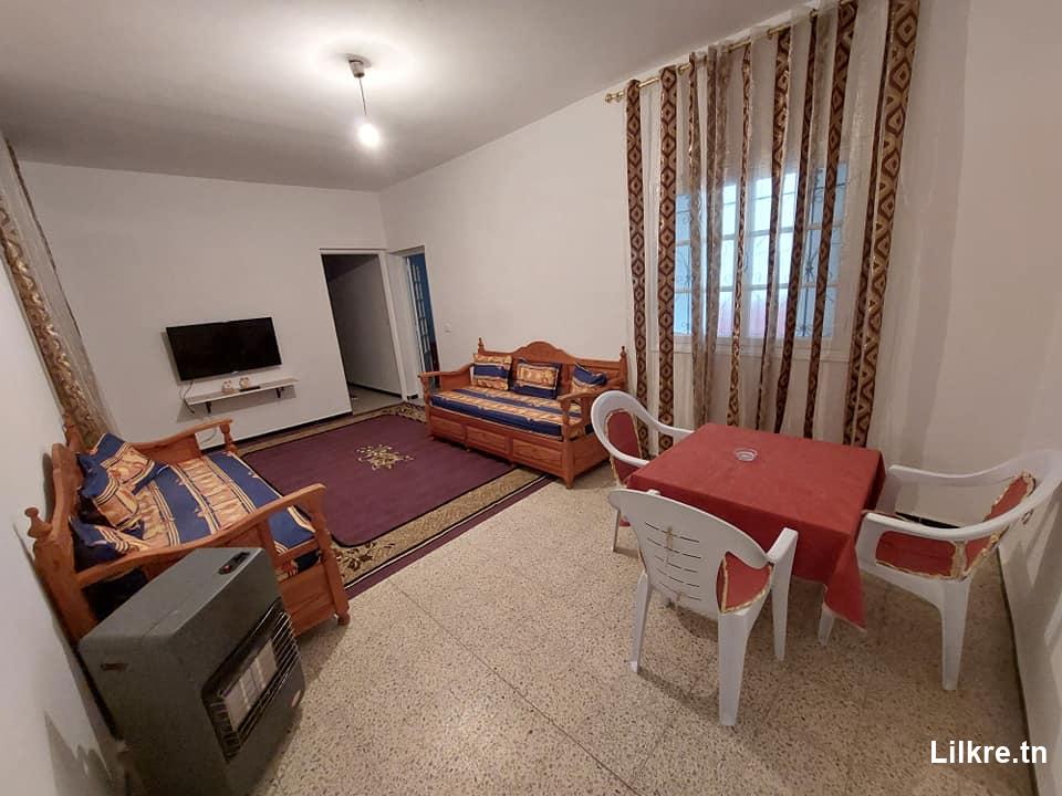 A louer un Appartement S+2  Meublé à Ain Zaghouan Sud 