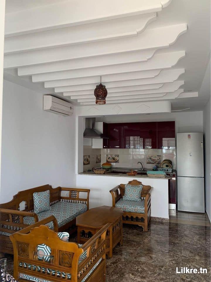 A louer un Appartement S+2 Meublé à Hammamet 