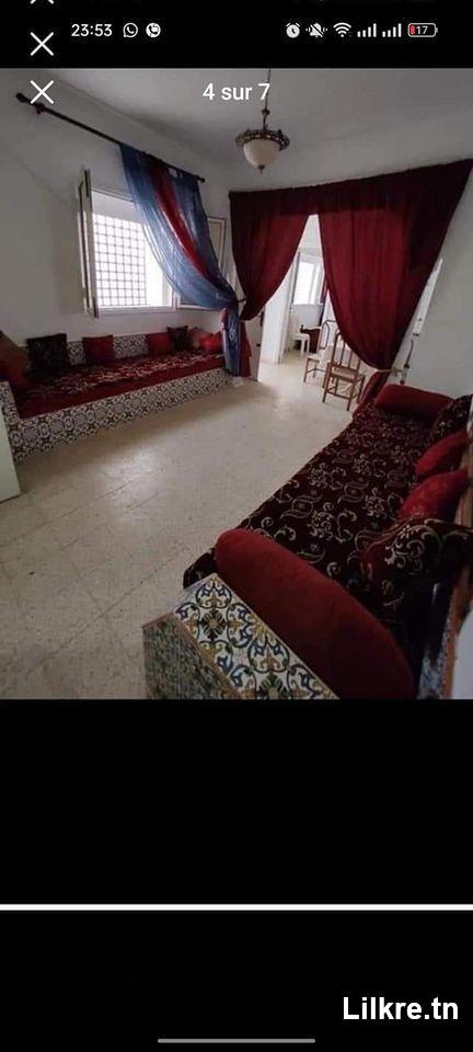 A louer une Villa Meublé S+1 à Bizerte Ras Jbal 