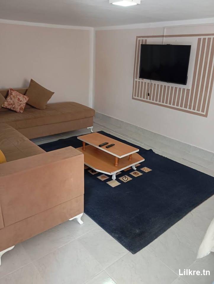 À Louer un Studio meublé S+2 à Borj Cédria 