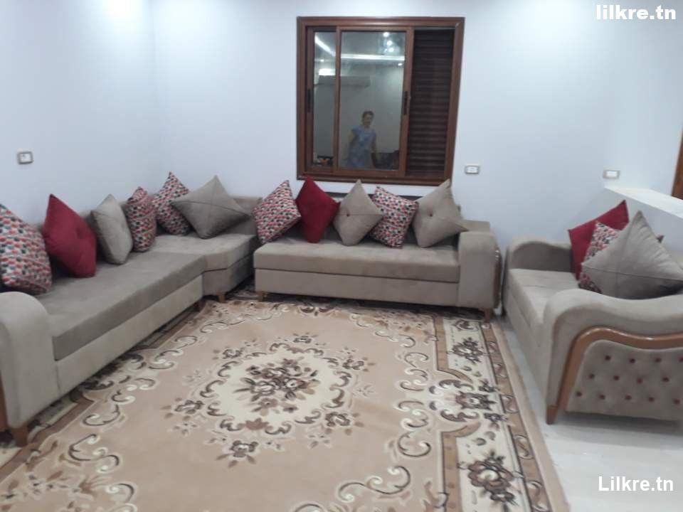 A louer un Etage de villa S+3 à Borj Cedria Richement Meublé